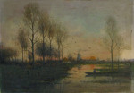 Vóór restauratie, schilderij molen